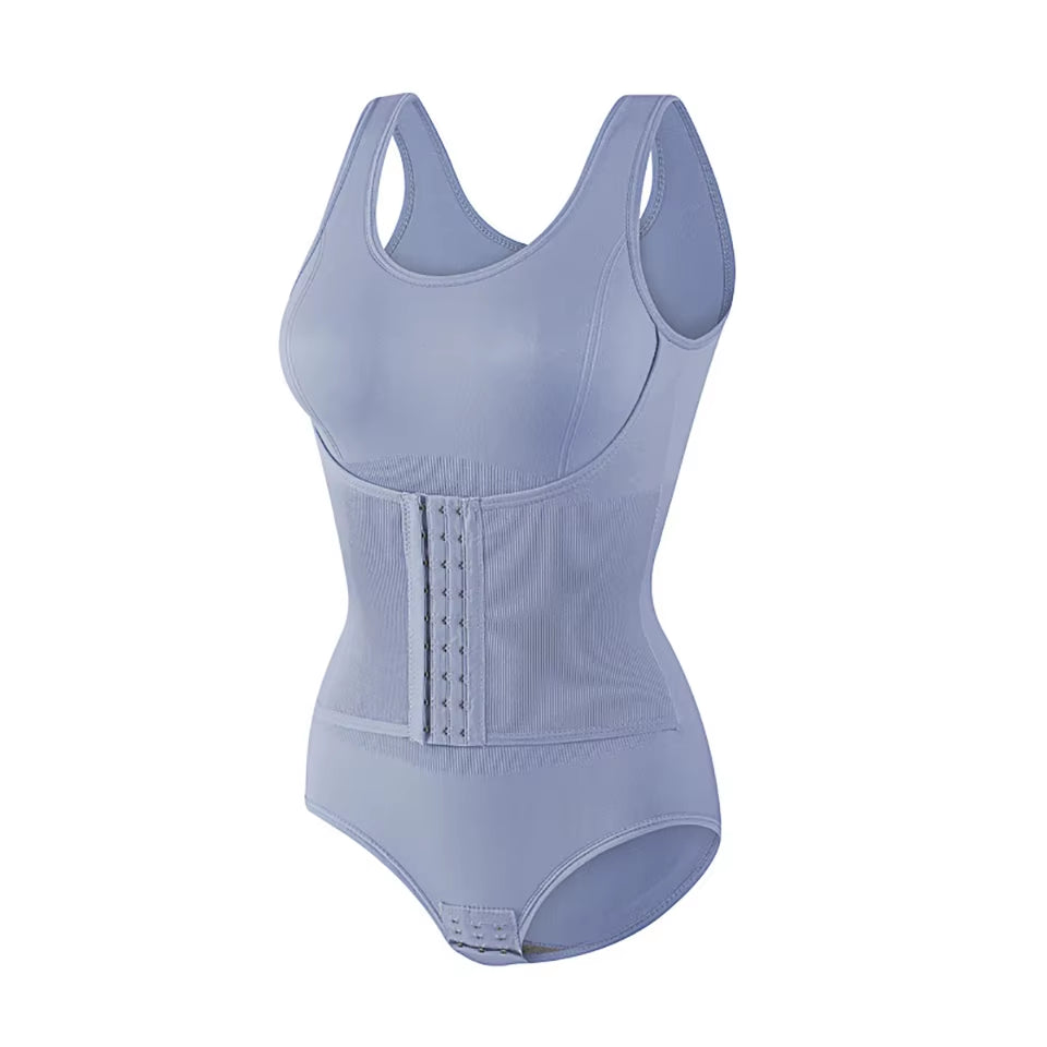 2025 New Bodysuit Shapewear with Zipper Belt Women Tummy Control Fajas Body Shaper Waist Trainer Slimming Cincher Corset Tops