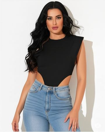 Sculpt Elegance Bodysuit – Cap Sleeve Design