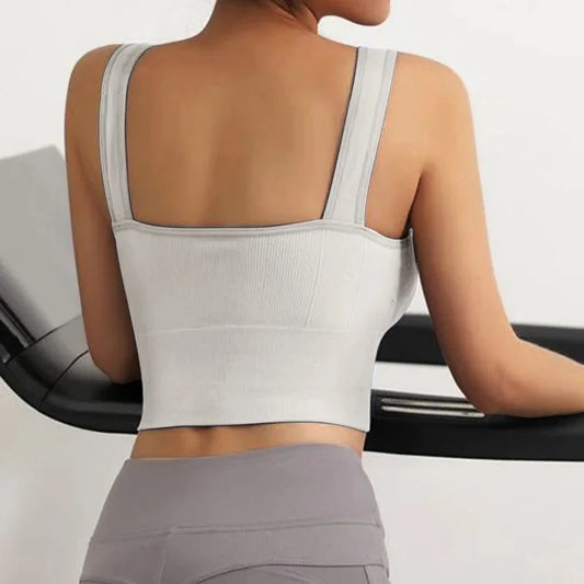 Padded Ribbed Crop Top - Style & Comfort in One Piece